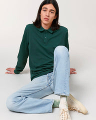 Customizable Unisex Long Sleeve Polo