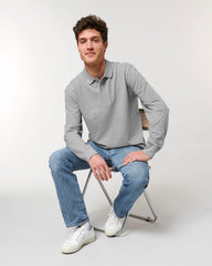 Customizable Unisex Long Sleeve Polo