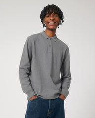Customizable Unisex Long Sleeve Polo