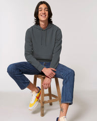 Grey unisex hoodie