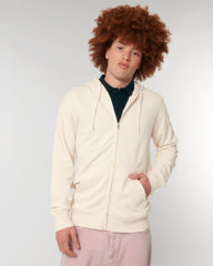 Customizable Unisex Zip Sweatshirt in Organic Cotton