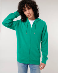 Customizable Unisex Zip Sweatshirt in Organic Cotton