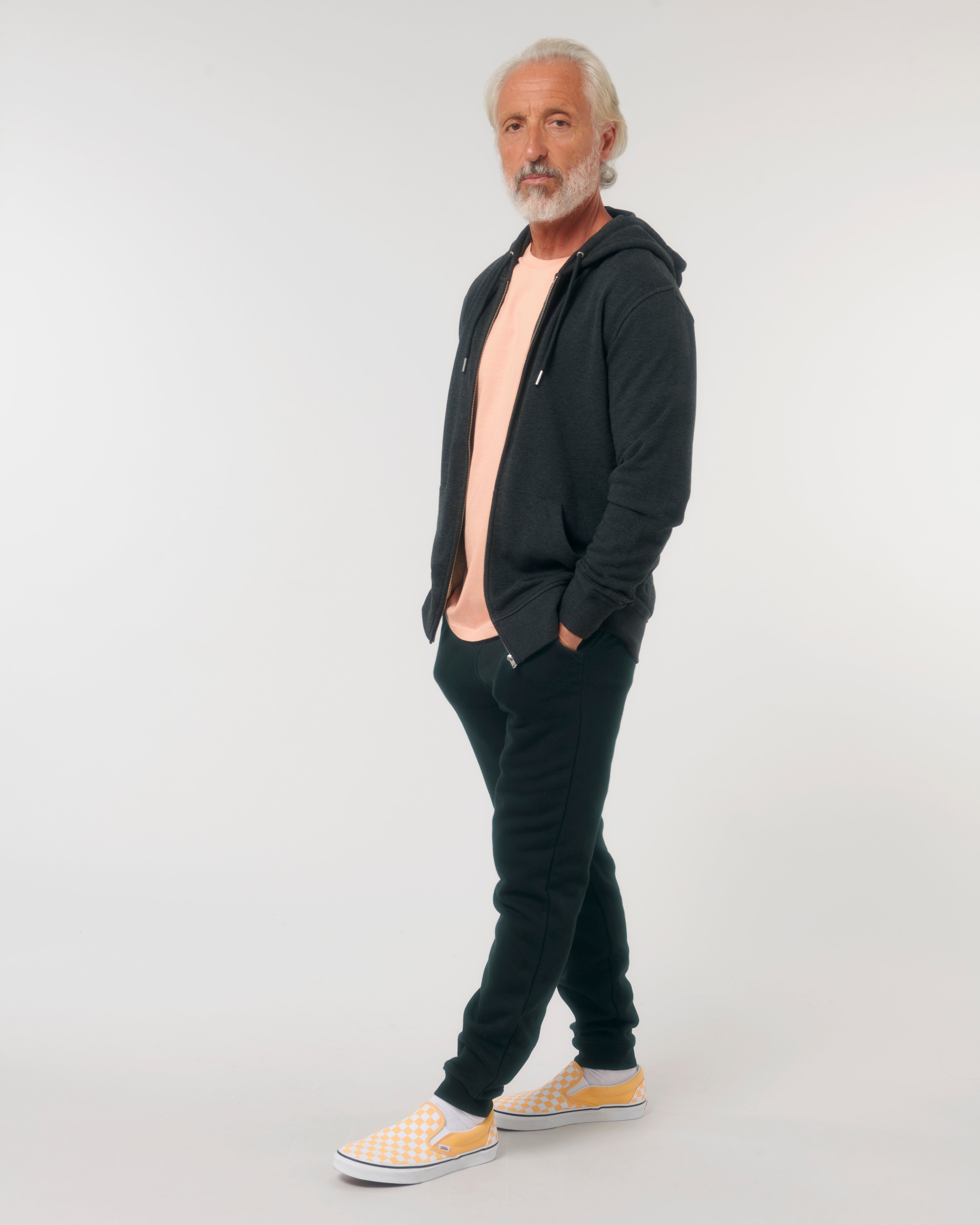 Customizable Unisex Zip Sweatshirt in Organic Cotton