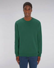 Premium unisex round neck sweatshirt in organic cotton to customize
