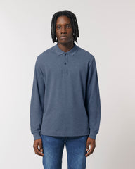 Customizable Unisex Long Sleeve Polo