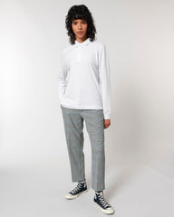 Customizable Unisex Long Sleeve Polo