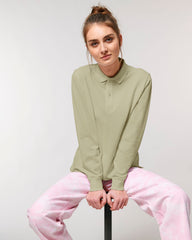 Customizable Unisex Long Sleeve Polo