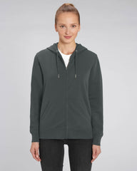 Customizable Unisex Zip Sweatshirt in Organic Cotton