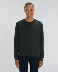 Premium unisex round neck sweatshirt in organic cotton to customize