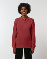 Customizable Unisex Long Sleeve Polo