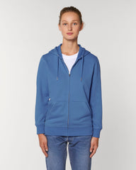 Customizable Unisex Zip Sweatshirt in Organic Cotton