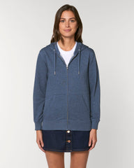 Customizable Unisex Zip Sweatshirt in Organic Cotton