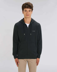 Customizable Unisex Zip Sweatshirt in Organic Cotton